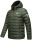 Stone Harbour Zaharoo wasserdichte Herren Regen Steppjacke B731 Olive Größe S - Gr. S
