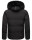 Stone Harbour Halvaar Herren Winterjacke B734 Schwarz - Kunstfell Schwarz Größe M - Gr. M
