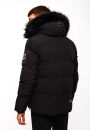 Stone Harbour Halvaar Herren Winterjacke B734 Schwarz - Kunstfell Schwarz Größe XL - Gr. XL