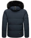 Stone Harbour Halvaar Herren Winterjacke B734 Navy - Kunstfell Schwarz Größe L - Gr. L