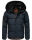 Stone Harbour Halvaar Herren Winterjacke B734 Navy - Kunstfell Schwarz Größe L - Gr. L