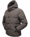 Stone Harbour Halvaar Herren Winterjacke B734 Anthrazit - Kunstfell Schwarz Größe L - Gr. L