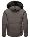 Stone Harbour Halvaar Herren Winterjacke B734 Anthrazit - Kunstfell Schwarz Größe L - Gr. L