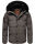 Stone Harbour Halvaar Herren Winterjacke B734 Anthrazit - Kunstfell Schwarz Größe L - Gr. L