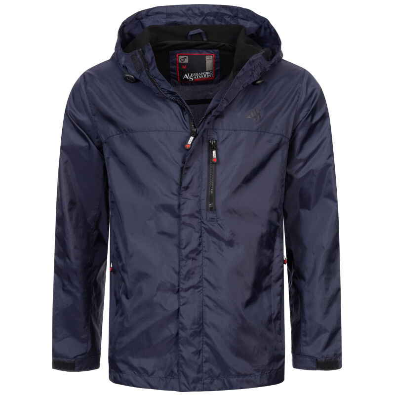 Alessandro Salvarini Herren Regenjacke AS323 Navy Größe S - Gr. S