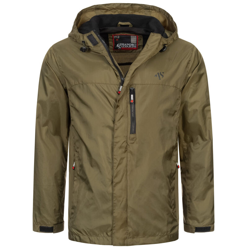 Alessandro Salvarini Herren Regenjacke AS323 Olive Größe L - Gr. L