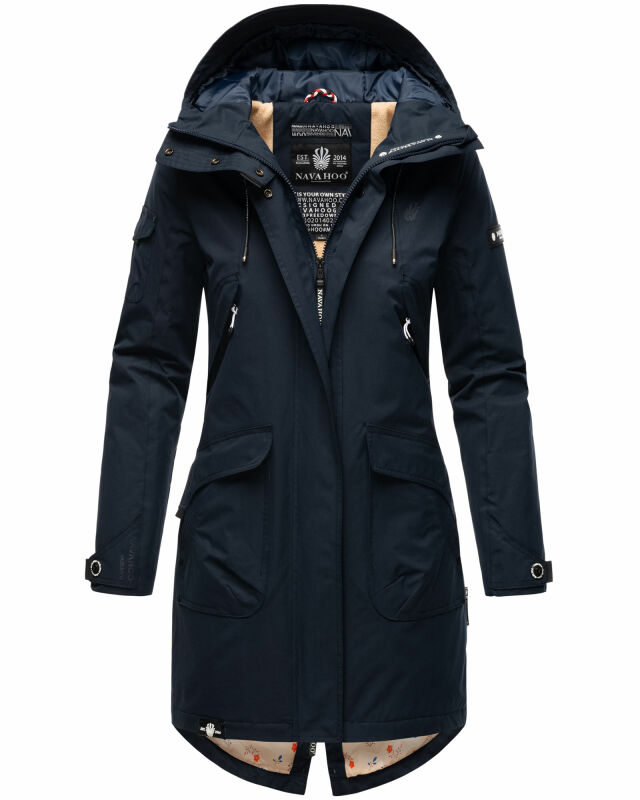Navahoo Pfefferschote Damen Parka B920 Navy Größe M - Gr. 38