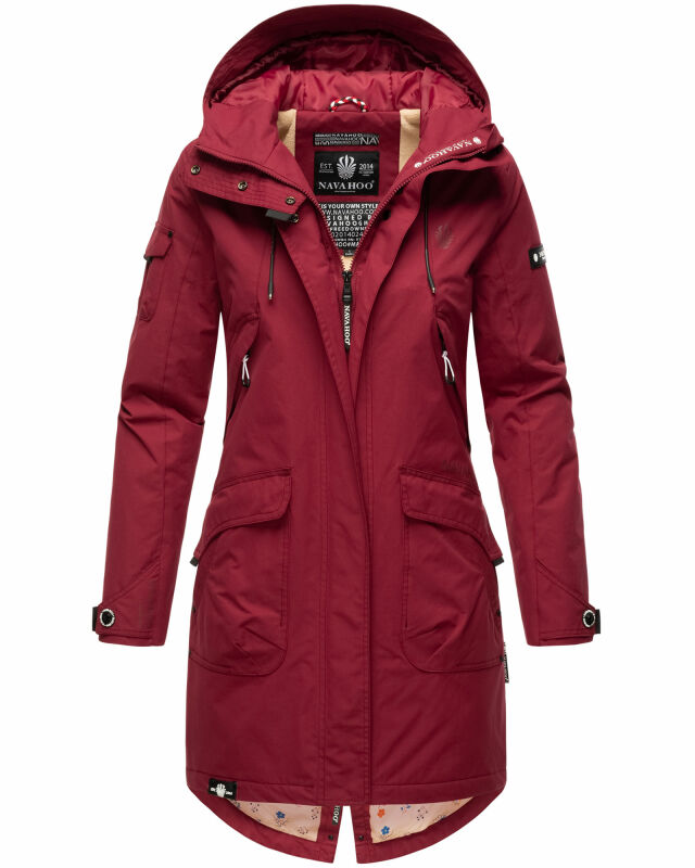 Navahoo Pfefferschote Damen Parka B920 Rot Größe S - Gr. 36