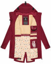 Navahoo Pfefferschote Damen Parka B920 Rot Größe L - Gr. 40