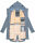 Navahoo Pfefferschote Damen Parka B920 Blau Größe XS - Gr. 34
