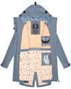 Navahoo Pfefferschote Damen Parka B920 Blau Größe 3XL - Gr. 46