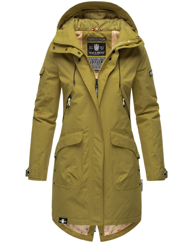 Navahoo Pfefferschote Damen Parka B920 Moosgrün Größe XS - Gr. 34