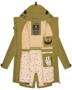 Navahoo Pfefferschote Damen Parka B920 Moosgrün Größe XS - Gr. 34