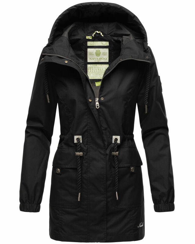 Navahoo Neophee Damen Parka B922 Schwarz Größe XS - Gr. 34