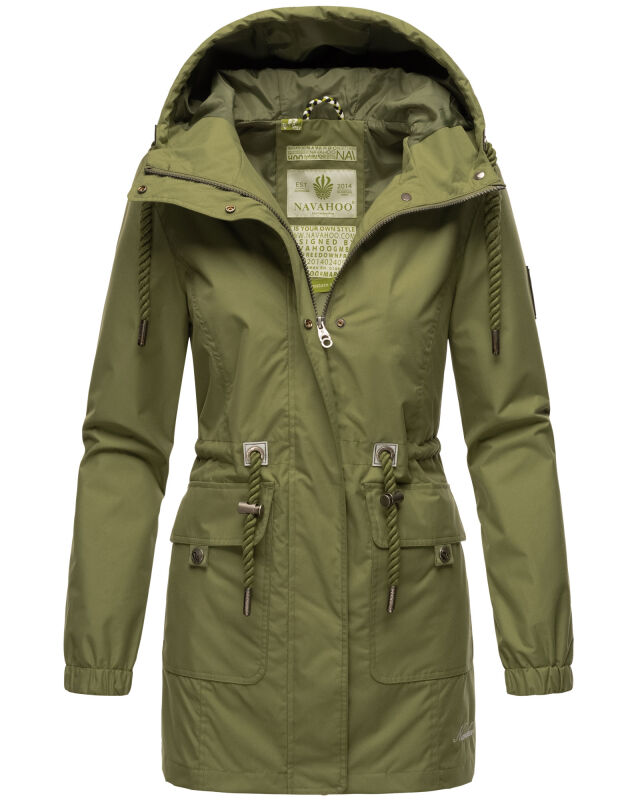 Navahoo Neophee Damen Parka B922 Olive Größe XS - Gr. 34