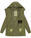 Navahoo Neophee Damen Parka B922 Olive Größe XS - Gr. 34