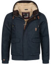 Alessandro Salvarini Herren Winterjacke Navy O287