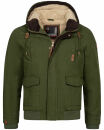 Alessandro Salvarini Herren Winterjacke Olive  O287