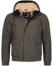 Alessandro Salvarini Herren Winterjacke DunkelGrau O287