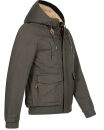 Alessandro Salvarini Herren Winterjacke DunkelGrau O287 Größe S - Gr. S