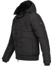 Alessandro Salvarini Herren Winterjacke O286 - Schwarz-Gr.M