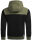 Alessandro Salvarini Herren Hoodie O-315 Schwarz-Olive