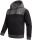 Alessandro Salvarini Herren Hoodie O-315 Dunkelgrau - Schwarz Größe M - Gr. M
