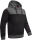 Alessandro Salvarini Herren Hoodie O-315 Dunkelgrau - Schwarz Größe M - Gr. M