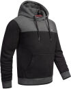 Alessandro Salvarini Herren Hoodie O-315 Dunkelgrau - Schwarz Größe L - Gr. L