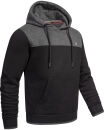 Alessandro Salvarini Herren Hoodie Schwarz-D.Grau O-312 Größe S - Gr. S