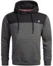 Alessandro Salvarini Herren Hoodie D.Grau-Schwarz O-312