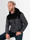 Alessandro Salvarini Herren Hoodie D.Grau-Schwarz O-312