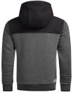 Alessandro Salvarini Herren Hoodie D.Grau-Schwarz O-312 Größe S - Gr. S