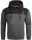 Alessandro Salvarini Herren Hoodie D.Grau-Schwarz O-312 Größe XL - Gr. XL