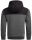Alessandro Salvarini Herren Hoodie D.Grau-Schwarz O-312 Größe XL - Gr. XL