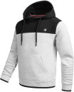 Alessandro Salvarini Herren Hoodie H.Grau-Schwarz O-312 Größe XXL - Gr. 2XL