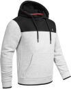 Alessandro Salvarini Herren Hoodie H.Grau-Schwarz O-312 Größe XXL - Gr. 2XL