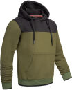 Alessandro Salvarini Herren Hoodie Olive-Schwarz O-312 Größe S - Gr. S