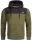 Alessandro Salvarini Herren Hoodie Olive-Schwarz O-312 Größe S - Gr. S