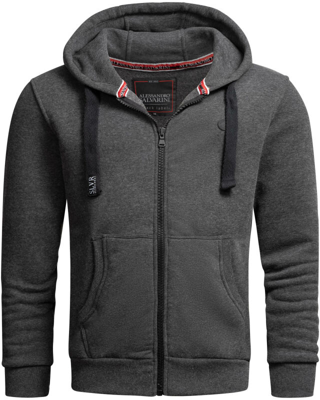 Alessandro Salvarini Herren Sweatjacke O-313 Größe S - Gr. S