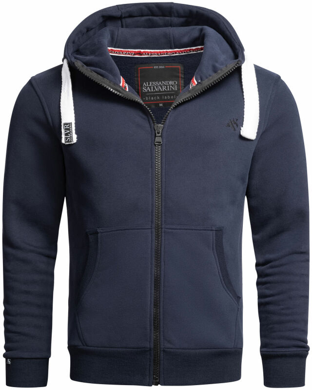 Alessandro Salvarini Herren Sweatjacke O-314 Größe S - Gr. S