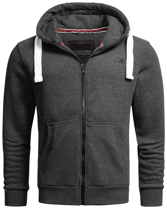 Alessandro Salvarini Herren Sweatjacke O-314 Größe L - Gr. L
