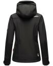 Marikoo Kleinezicke Damen Outdoor  Softshell Jacke Übergangsjacke B864 Schwarz Größe XXXL - Gr. 46