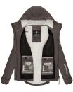 Marikoo Kleinezicke Damen Outdoor  Softshell Jacke Übergangsjacke B864 Anthrazit Größe XXXL - Gr. 46
