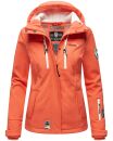 Marikoo Kleinezicke Damen Outdoor  Softshell Jacke Übergangsjacke B864 Coral Größe XXXL - Gr. 46