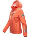 Marikoo Kleinezicke Damen Outdoor  Softshell Jacke Übergangsjacke B864 Coral Größe XXXL - Gr. 46