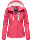 Marikoo Kleinezicke Damen Outdoor  Softshell Jacke Übergangsjacke B864 Pink Größe S - Gr. 36