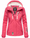 Marikoo Kleinezicke Damen Outdoor  Softshell Jacke Übergangsjacke B864 Pink Größe S - Gr. 36