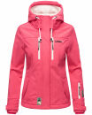 Marikoo Kleinezicke Damen Outdoor  Softshell Jacke Übergangsjacke B864 Pink Größe L - Gr. 40