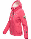 Marikoo Kleinezicke Damen Outdoor  Softshell Jacke Übergangsjacke B864 Pink Größe L - Gr. 40